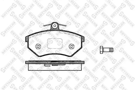 412 000-SX STELLOX Колодки тормозные